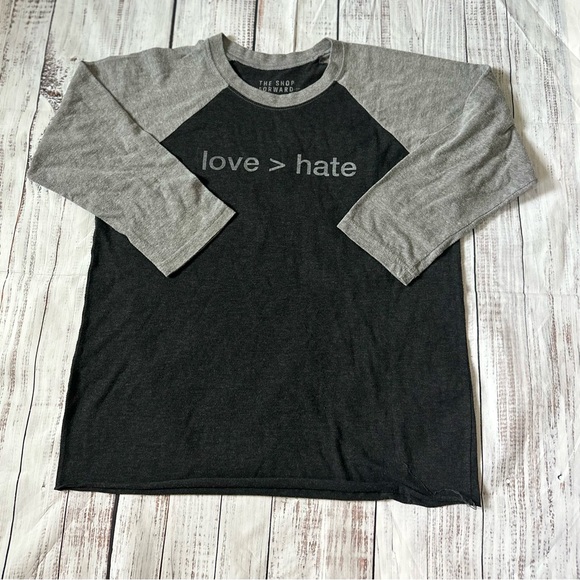 The Shop Forward Love > Hate Baseball Tee - Picture 1 of 3